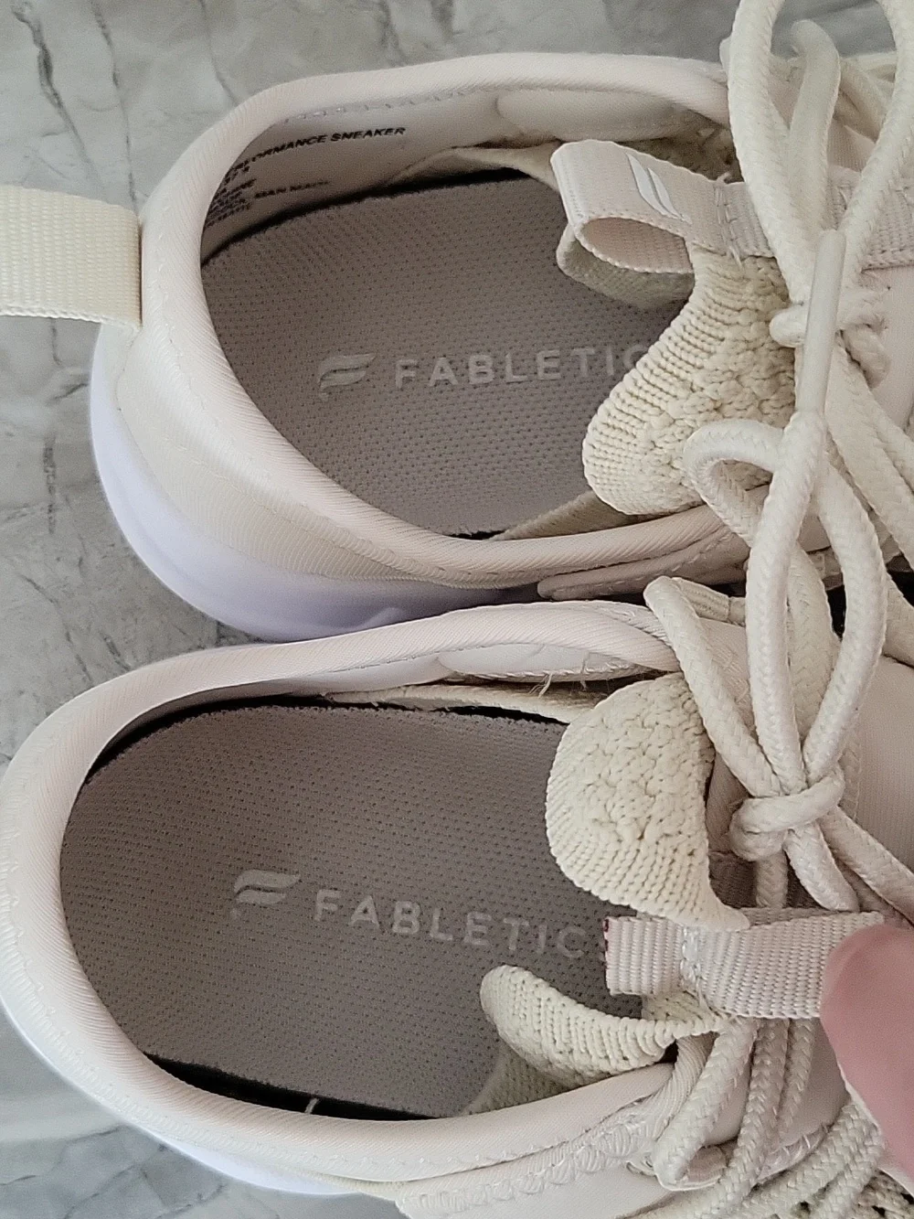 Fabletics Cream Brookside Performance‎ Sneaker Size 7